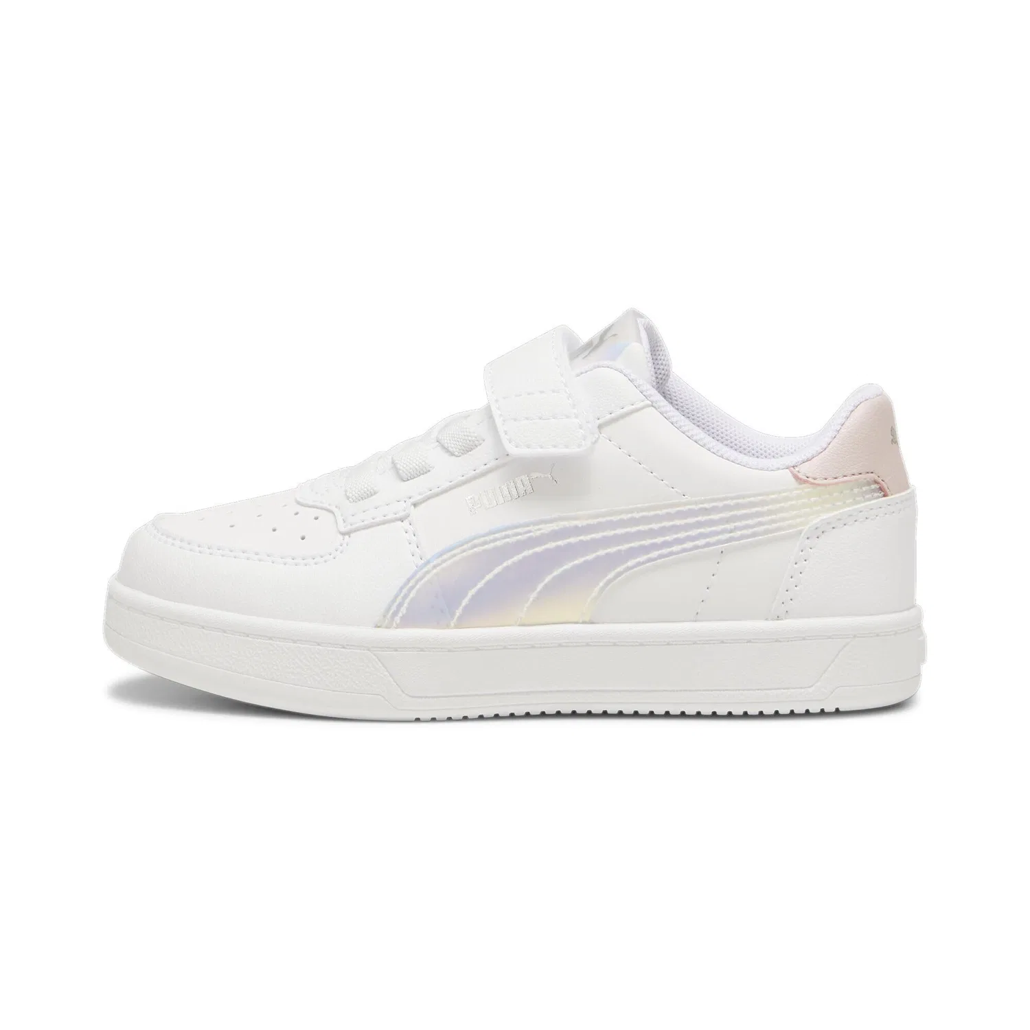 Детские кроссовки для девочек с принтом Caven III Holo 2.0 PUMA, White Mauve Mist Silver — фото 4