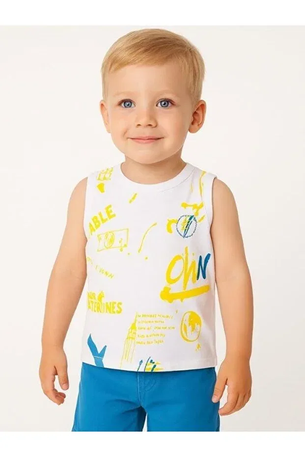 Детское для мальчиков футболка с принтом Zekids, White — фото 3