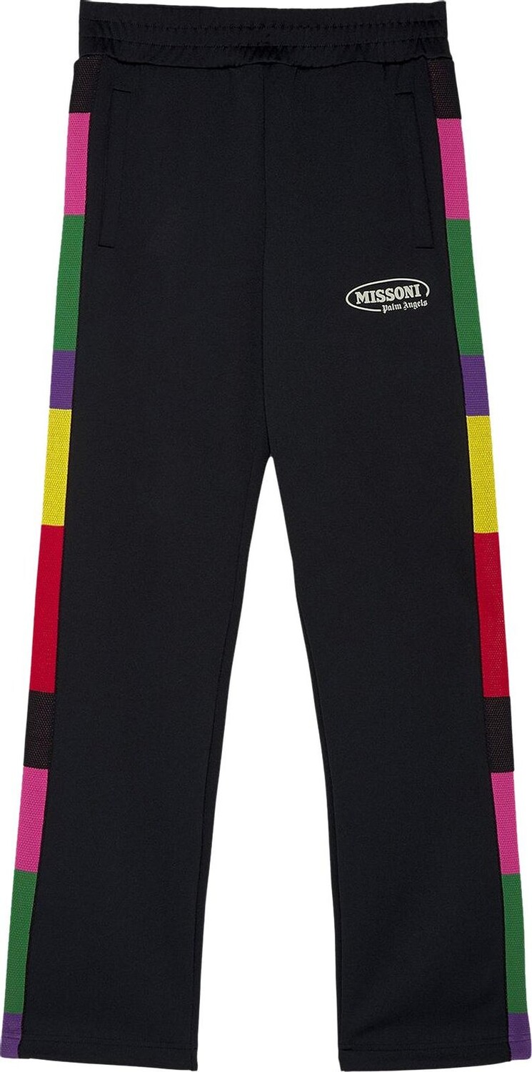 

Брюки Palm Angels x Missoni Track Pants 'Black/White', черный