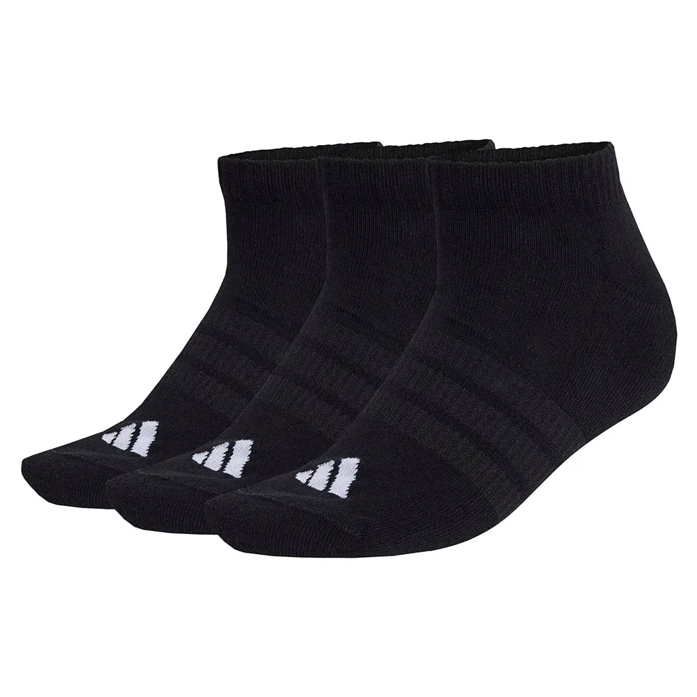 Носки Adidas Cushioned Essentials Low Cut, 3 пары, черный