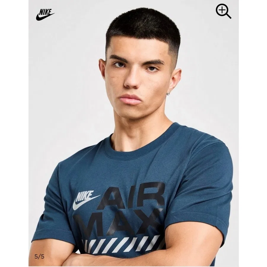 Футболка с принтом Air Max Ss Tee Nike, Синий — фото 2