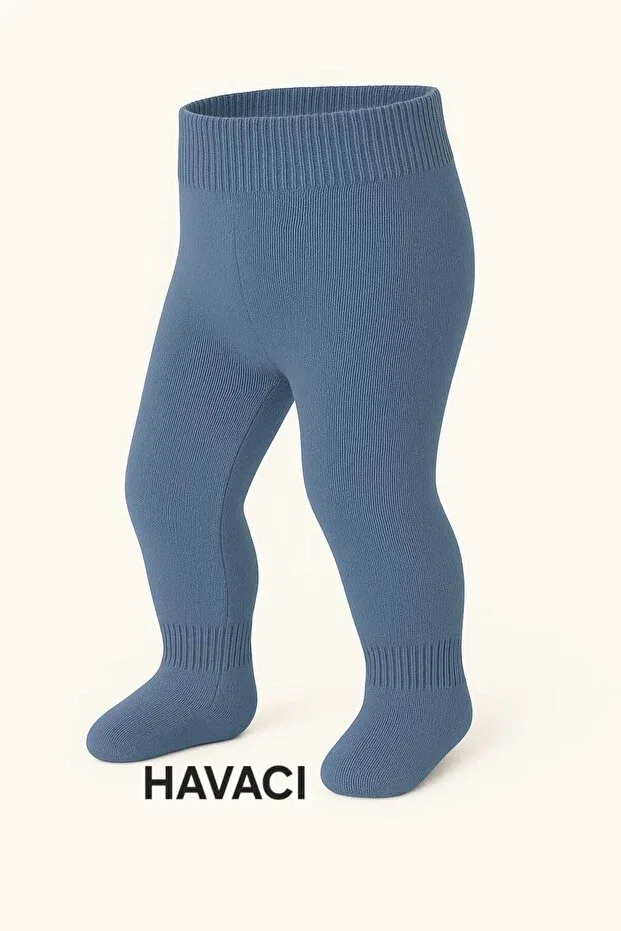 Детские носки с принтом Luxury Seamless Booties Meriç Bebe - Bütün Çocuklar Melektir. Mrc, Aviator Blue