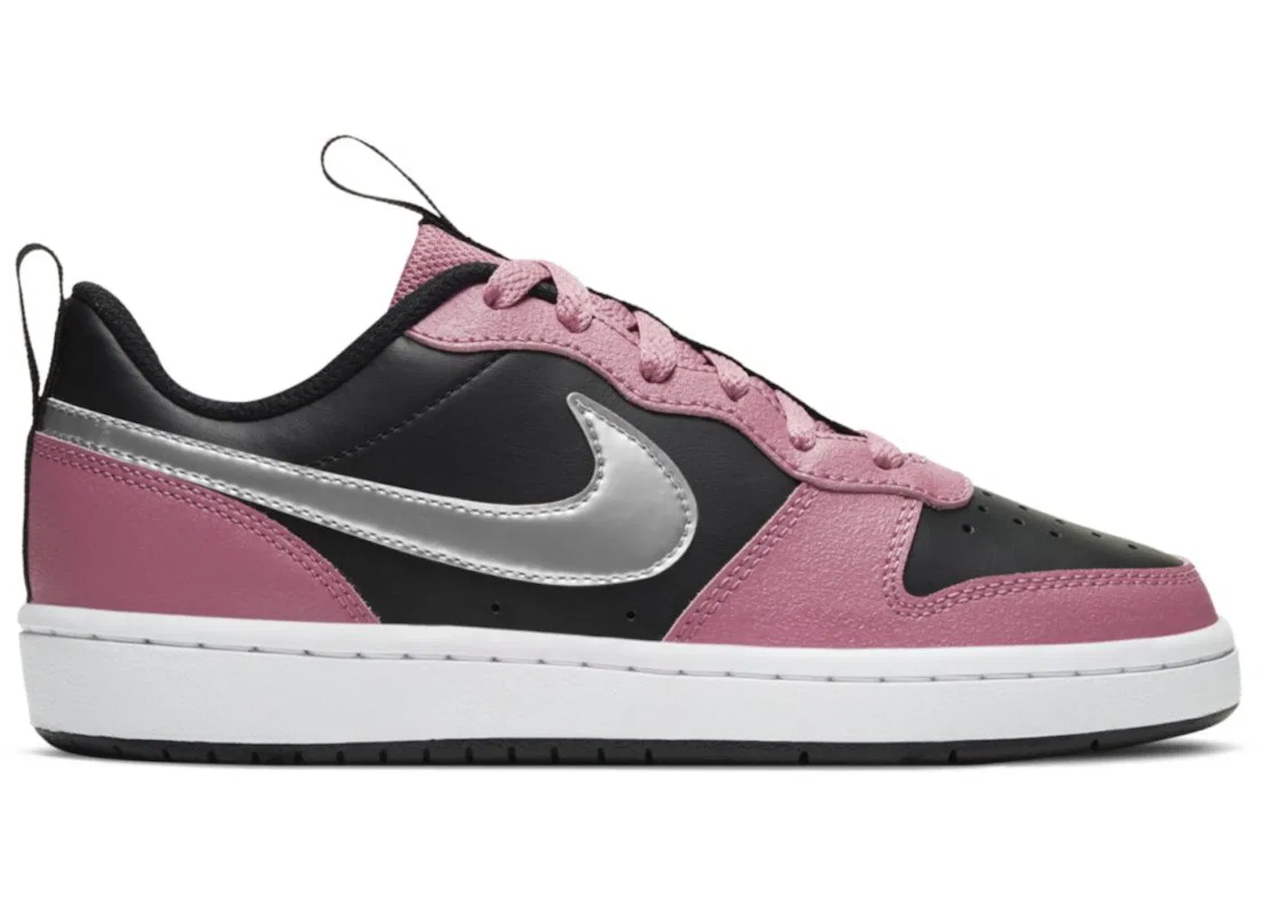 Детские кроссовки Lifestyle Nike Court Borough Low 2 SE, Desert Berry/Metallic Silver/Black