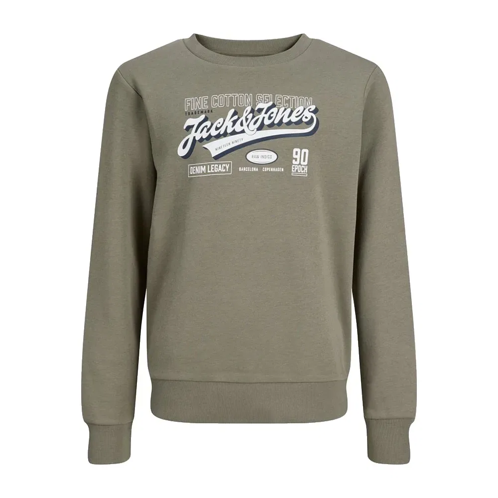 Детский свитшот с принтом Jack & jones, Green — фото 3