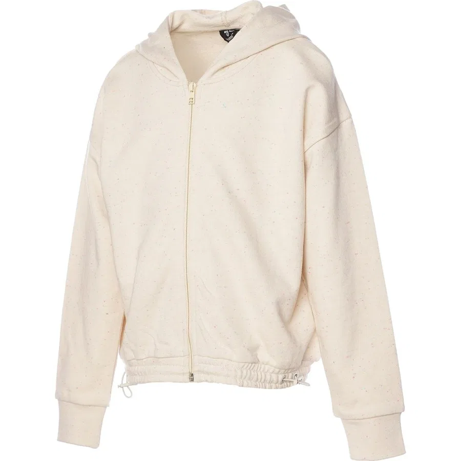 Детский худи с капюшоном и молнией Hummel Mari Crop, Бежевый