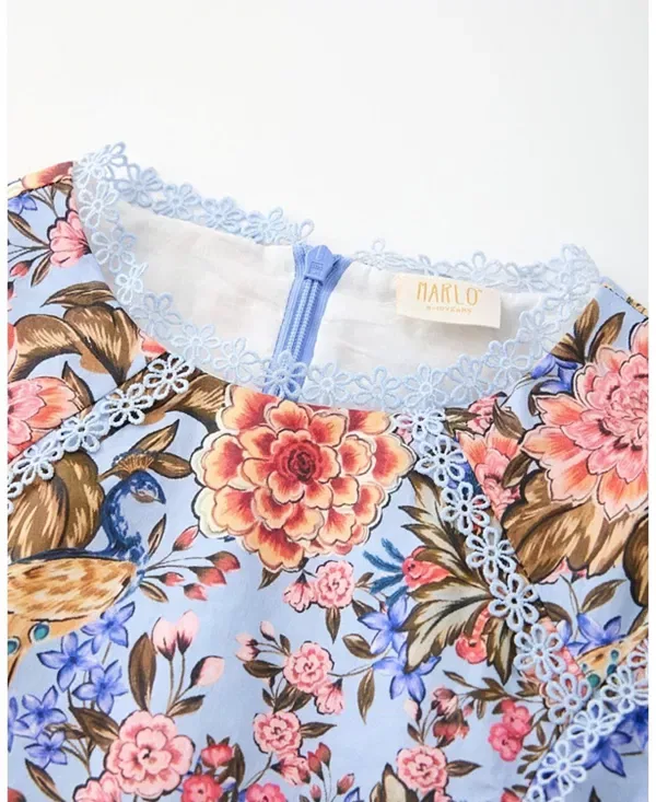 Детское платье для девочек хлопковое Iliana Marlo Kids, Floral — фото 3