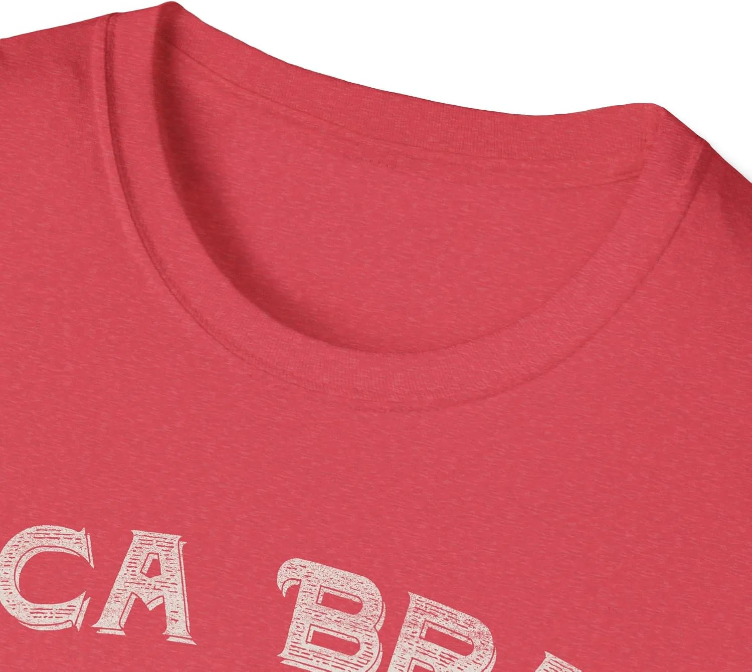 Футболка с принтом Luca Brasi Gildan 64000, Heather Red — фото 3