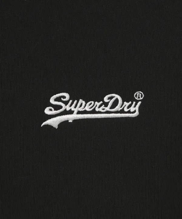 Худи на молнии, базовая модель, Superdry, черный — фото 4