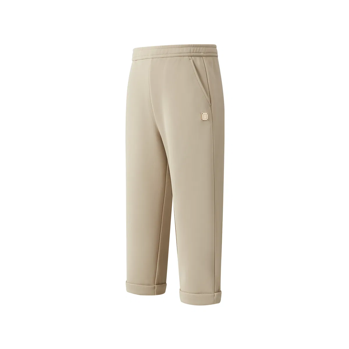 Детские утепленные трикотажные спортивные штаны FILA KIDS, Stone Sand Khaki — фото 4