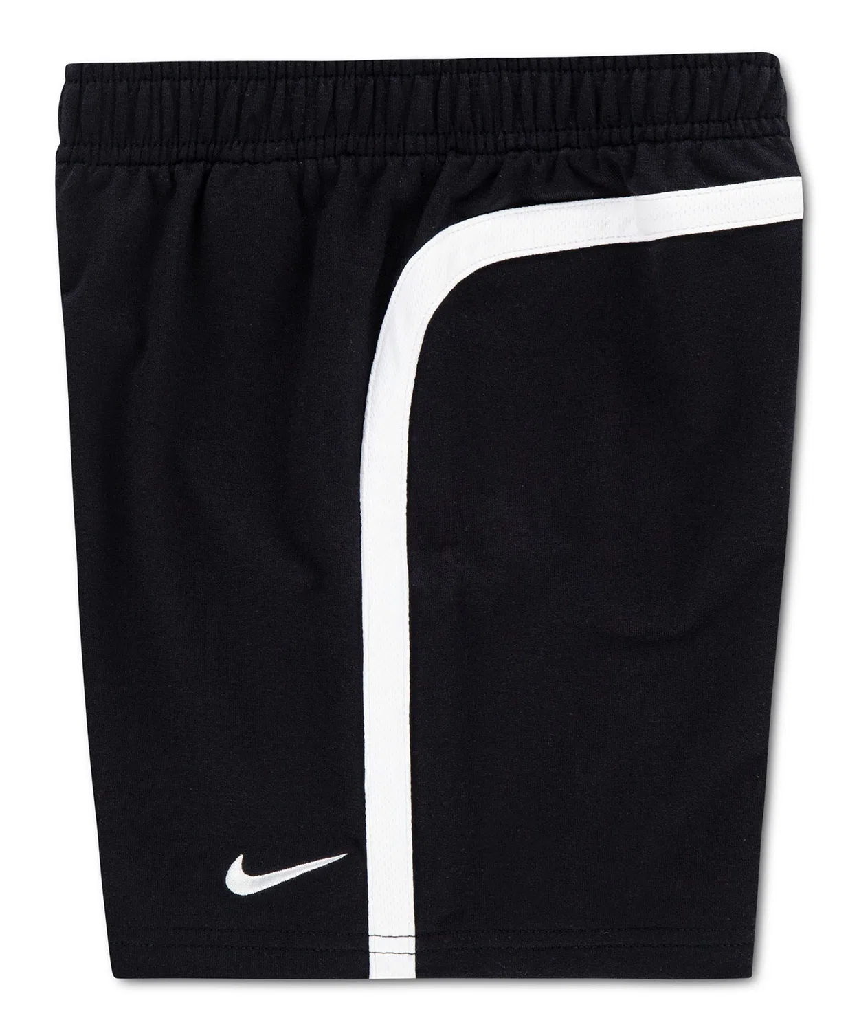 Детские спортивные шорты с боковыми лампасами и логотипом NIKE Goal Mode Short, серый — фото 4