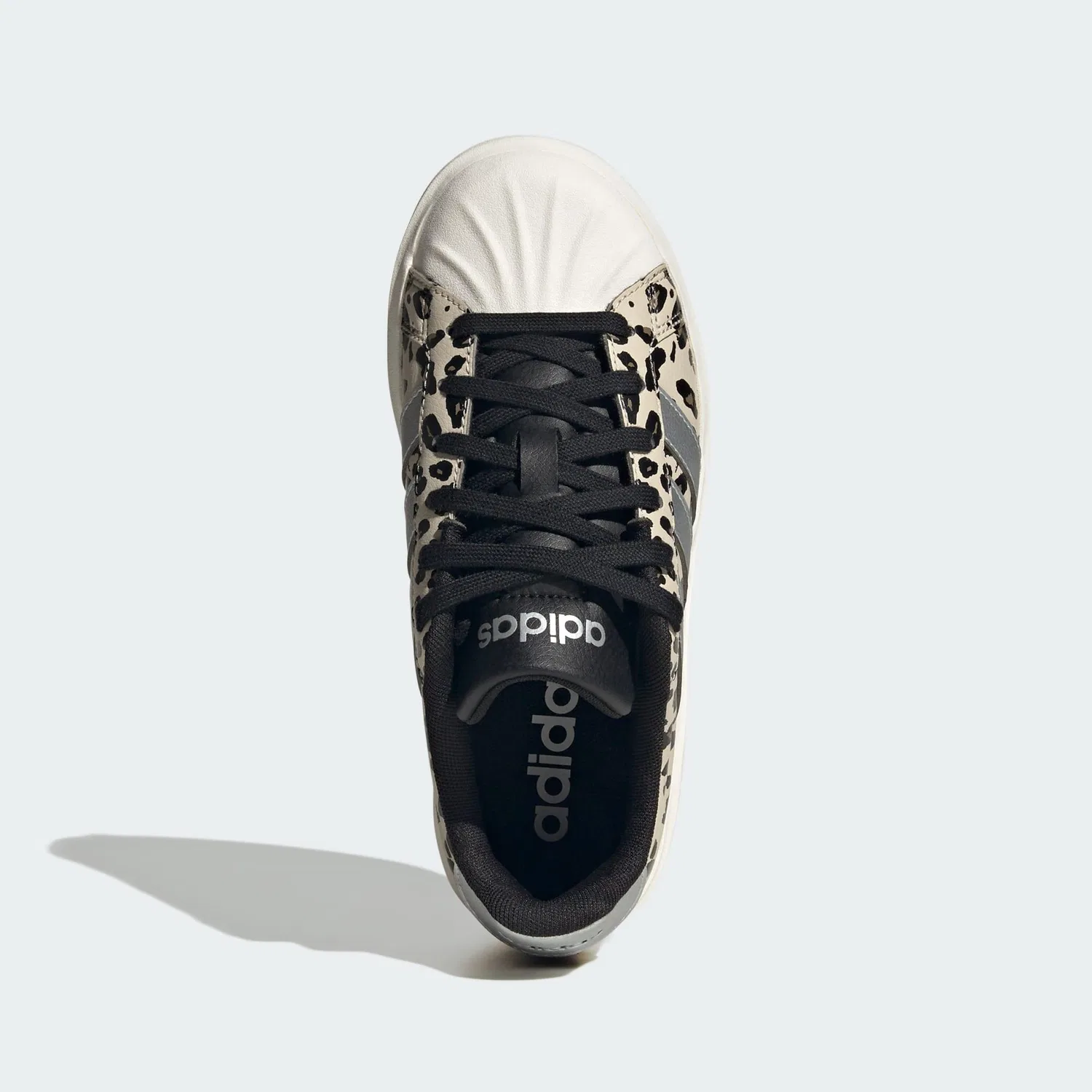 Детские кроссовки с шнуровкой Streettalk Bold Adidas, Creamfarben Silber Schwarz — фото 2
