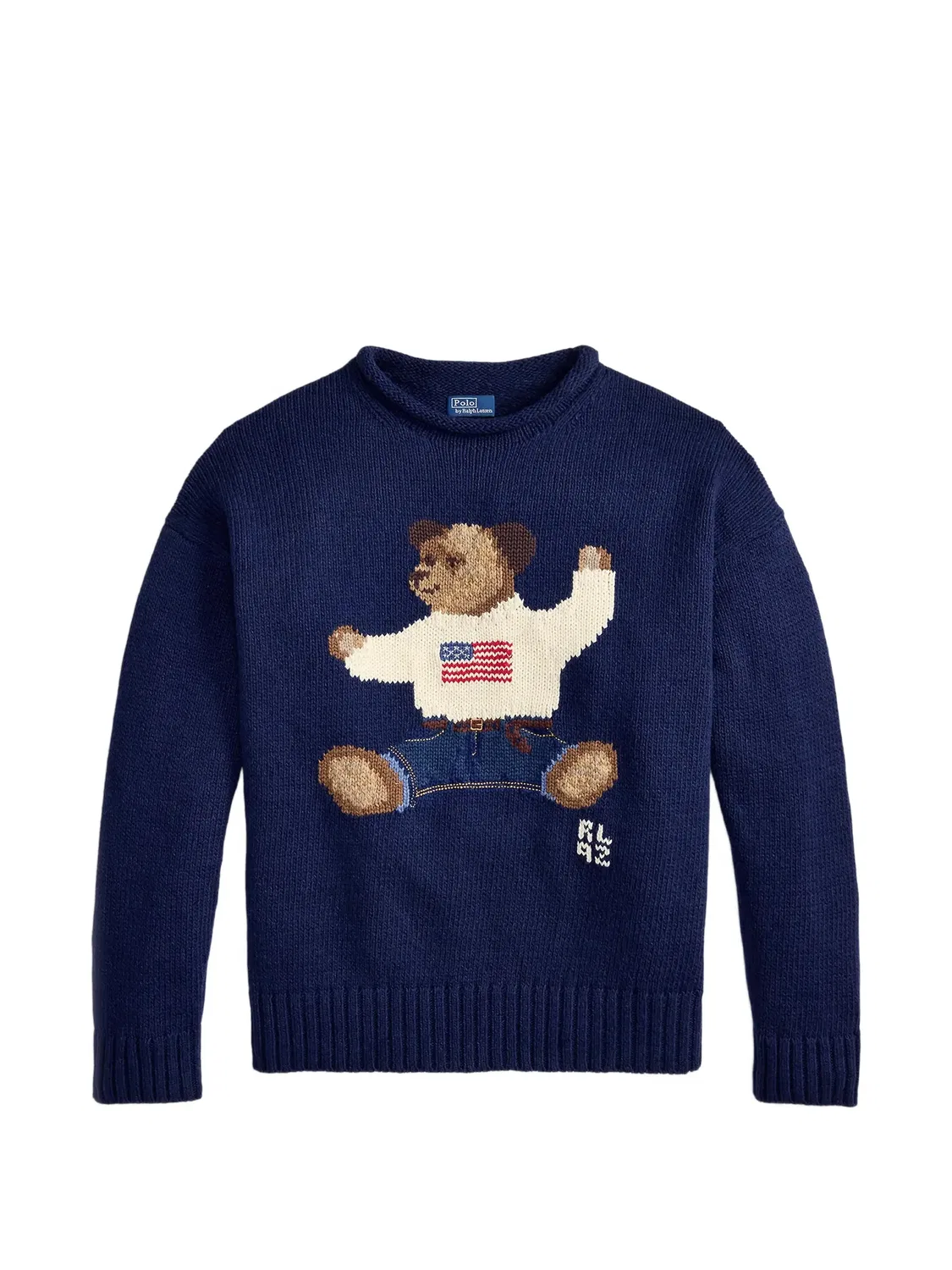 Polo Ralph Lauren Свитер Polo Bear с воротником-хомутом, синий