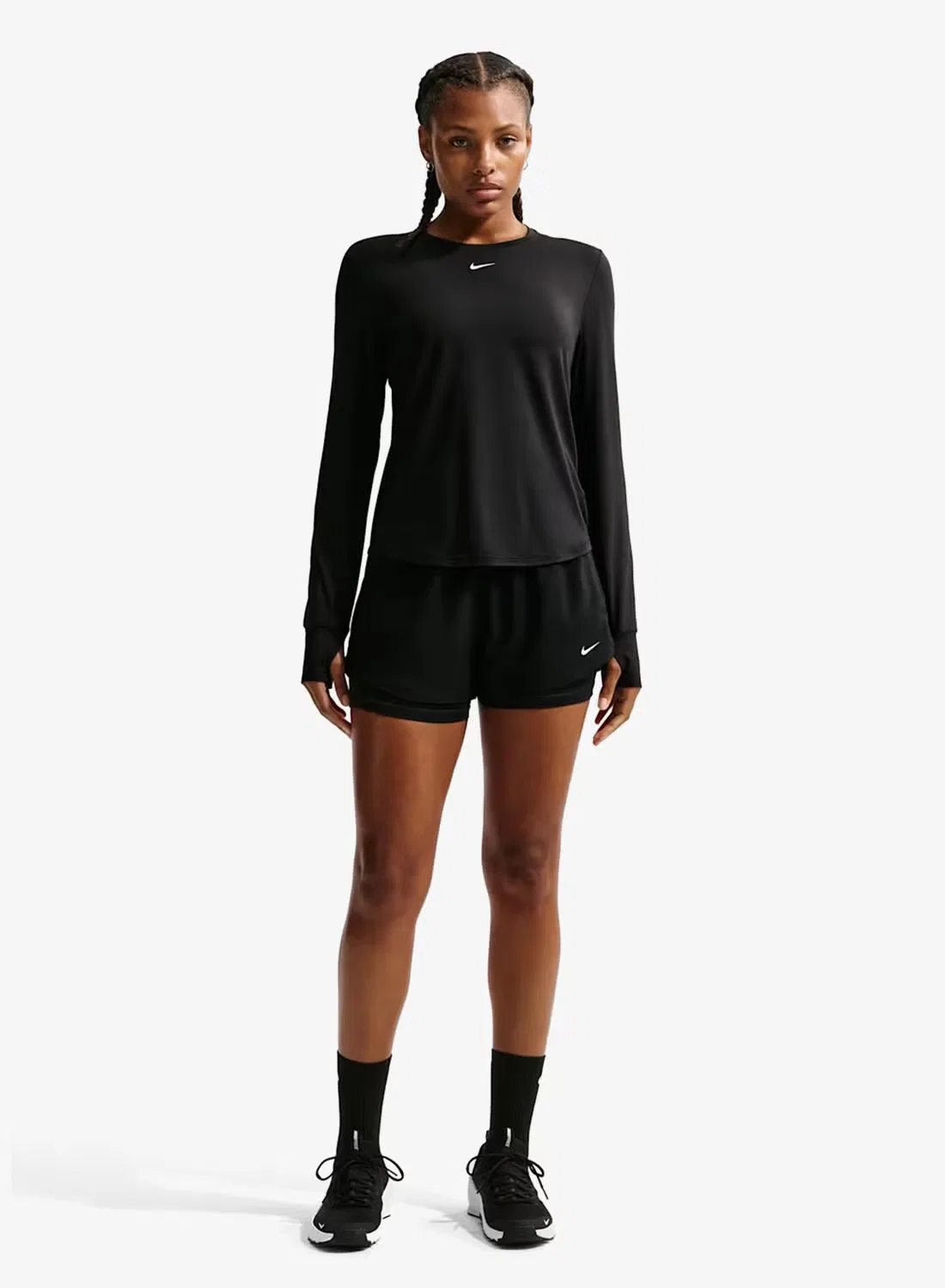 Футболка с быстросохнущей тканью Dri-Fit One Classic Nike, черный — фото 3