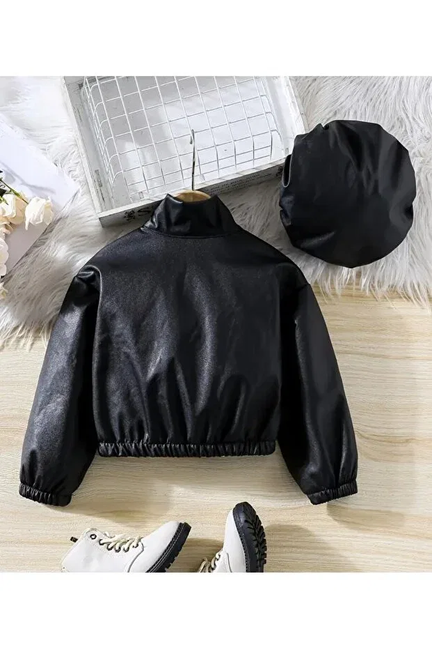 Детское для девочек пальто с длинным рукавом Shop, Black — фото 2