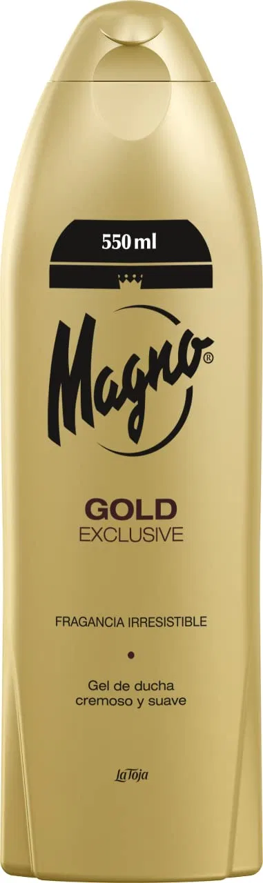 Гель для душа Gold, Magno, набор 6 шт по 550 мл, 3300 мл, золотой — фото 2