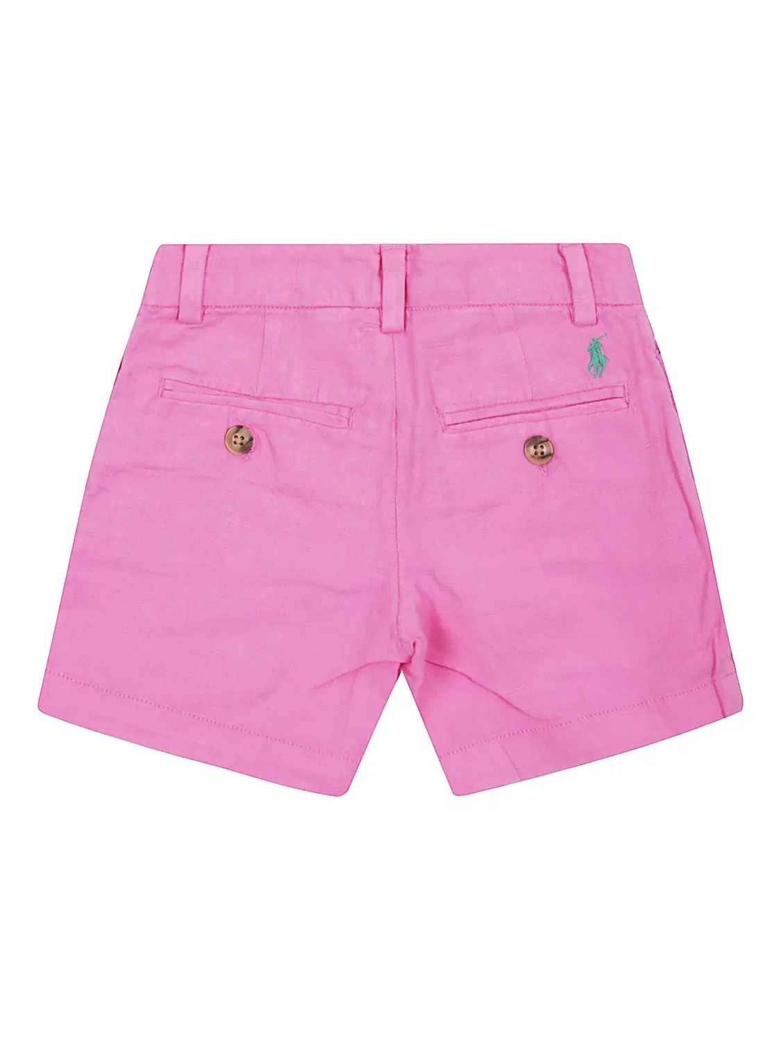 Polo Ralph Lauren Льняные шорты ярко-розового цвета — фото 2