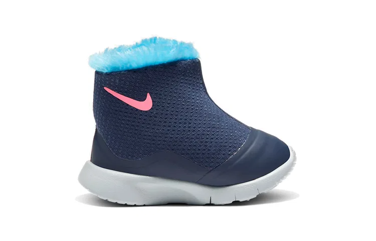 Детские зимние кроссовки для малышей на молнии с моделью Tanjun HI, Nike, Blue Pink — фото 2