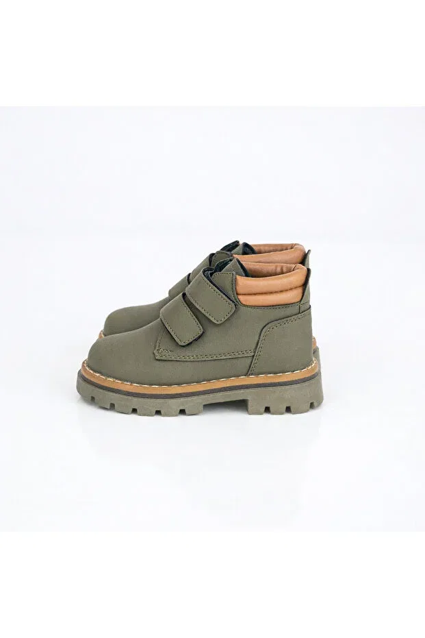 Детские ботинки для девочек на толстой подошве Rmy Shoes, Khaki — фото 4