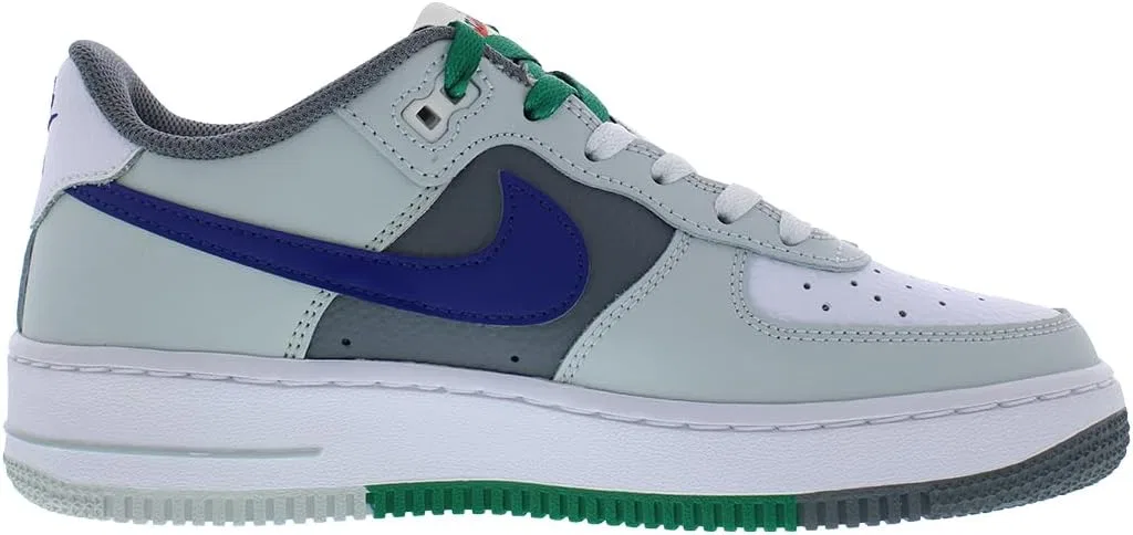 Детские кроссовки для мальчиков Air Force 1 LV8 Nike, Light Silver/Deep Royal Blue — фото 2