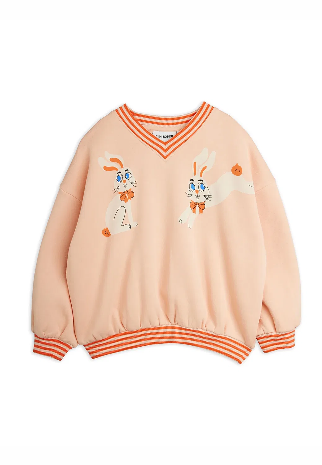 Толстовка унисекс с изображением кролика Mini Rodini, Pink