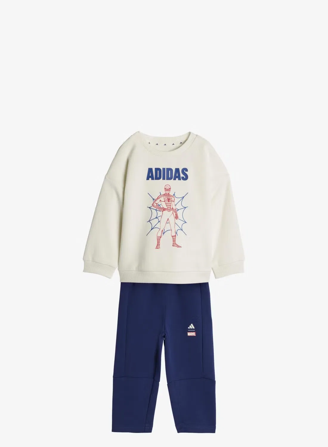 Комплект спортивный с принтом Marvel Spider-Man Adidas, белый — фото 2