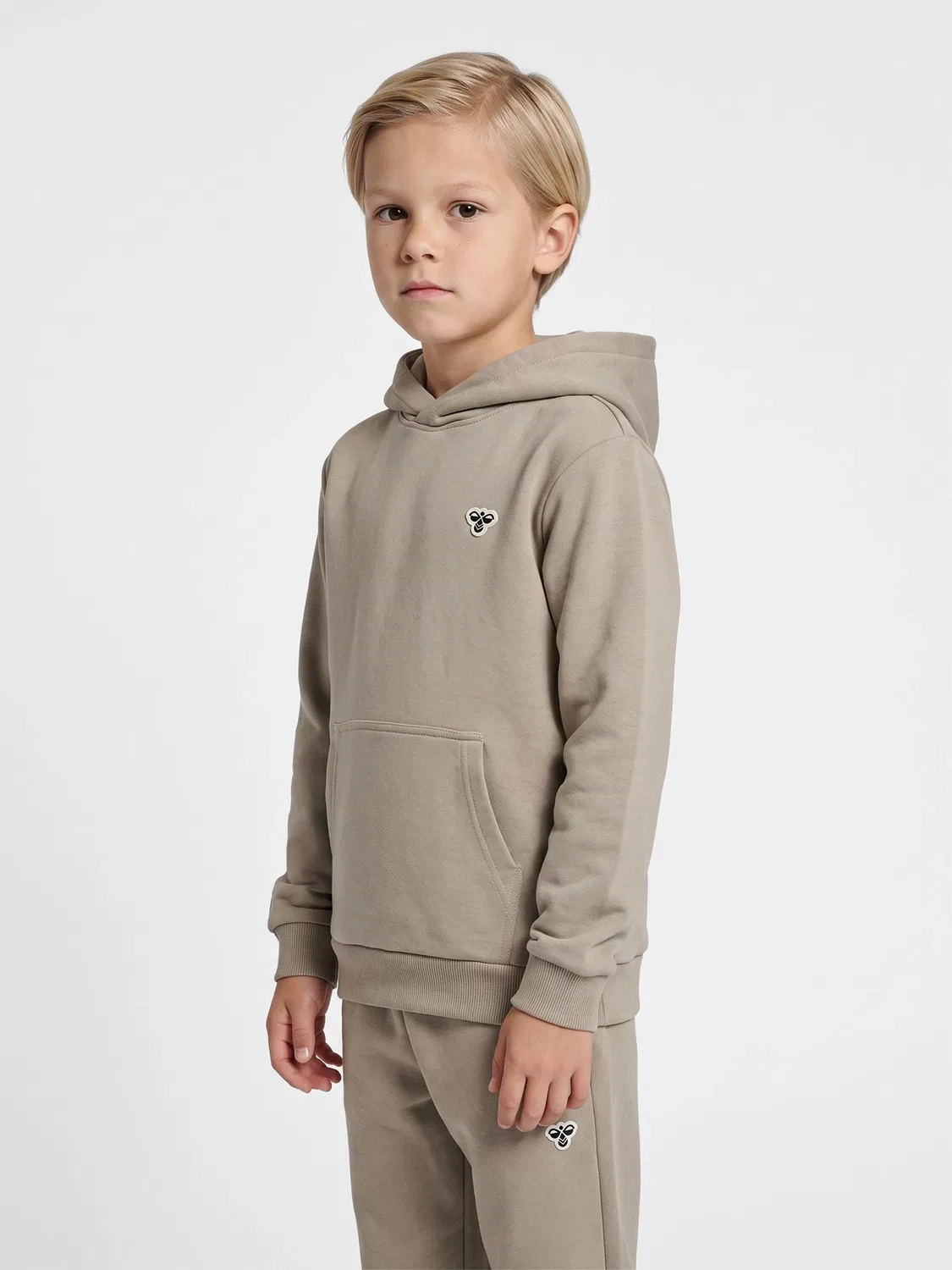 Худи свободное детское Hmljr Hummel, хаки