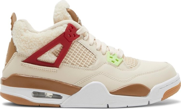 

Кроссовки Air Jordan 4 Retro GS Wild Things, кремовый, Бежевый, Кроссовки Air Jordan 4 Retro GS Wild Things, кремовый