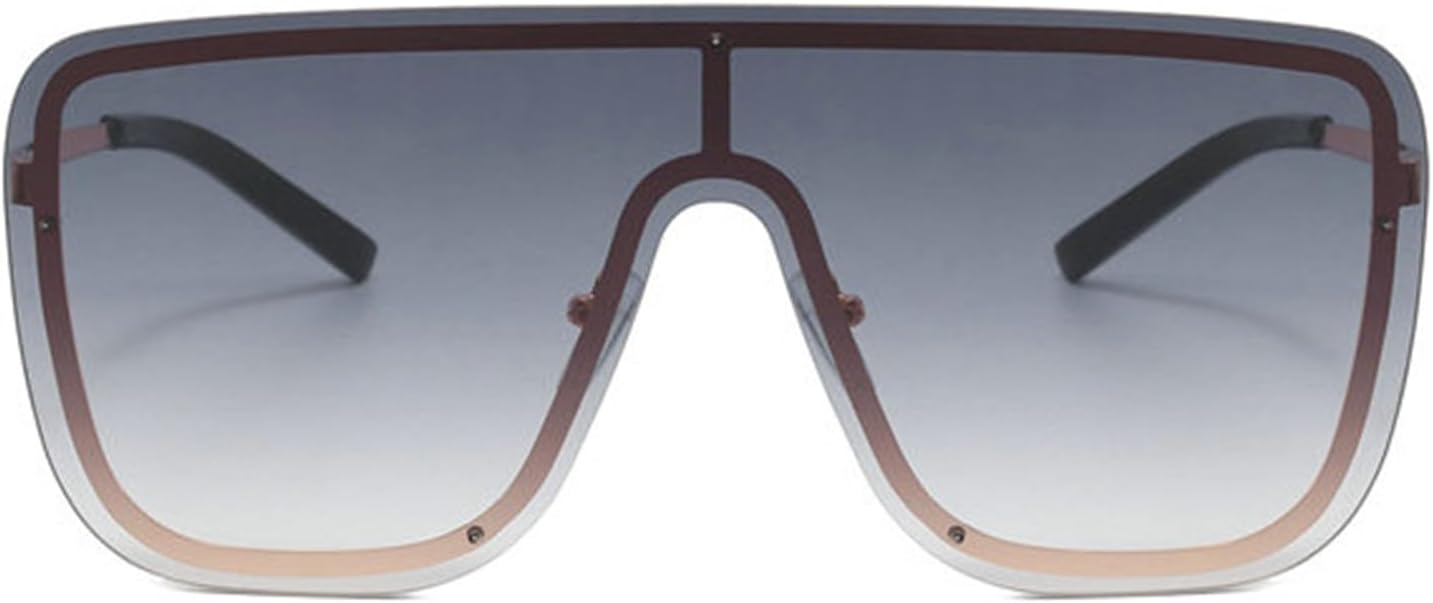 

Солнцезащитные очки Willochra Square Oversized для женщин и мужчин, большие, с плоской верхней частью, в стиле ретро, ​​модные, в форме щита, большие солнцезащитные очки, Gary