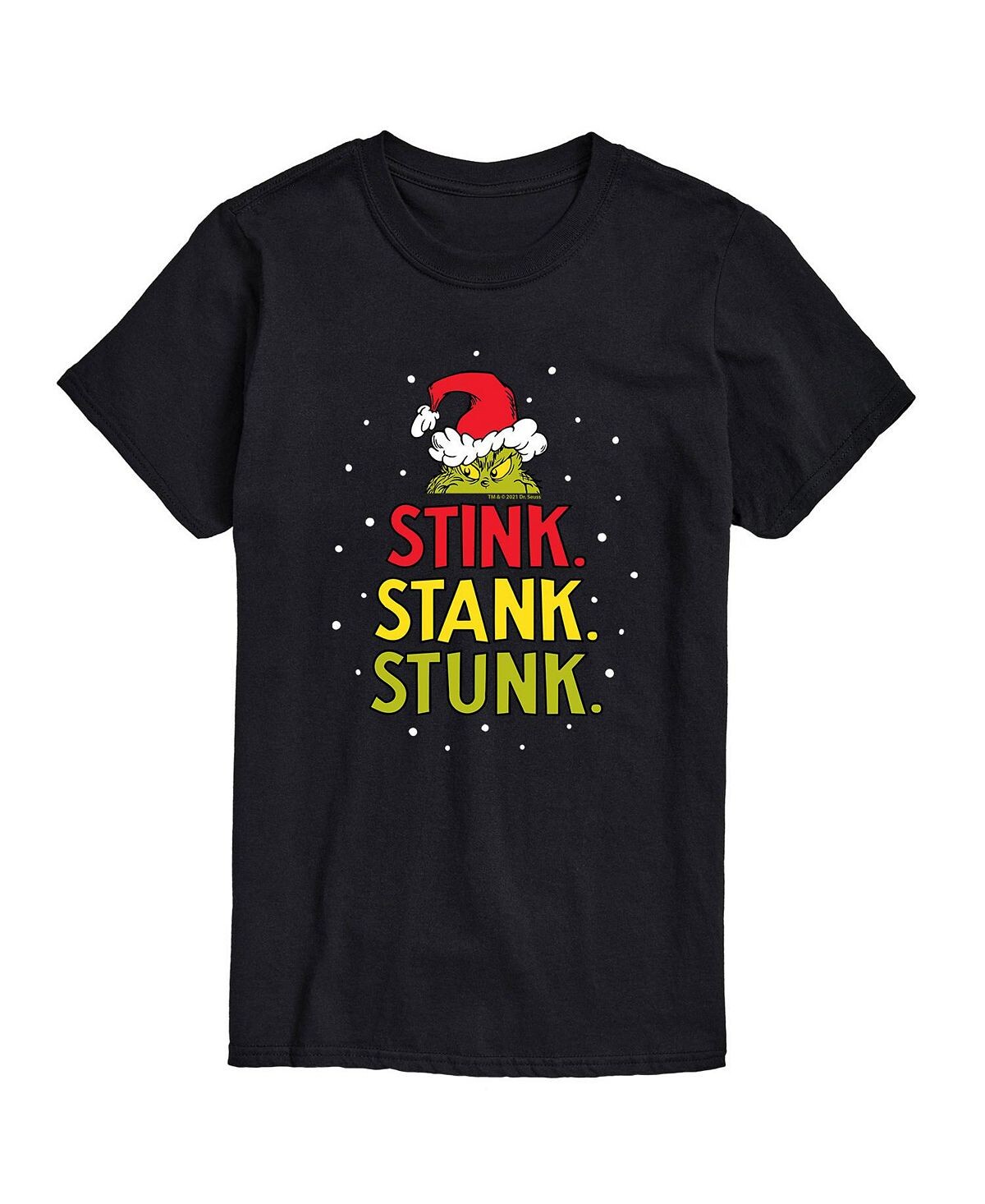 

Мужская футболка с рисунком dr. seuss the grinch stink stank stunk AIRWAVES, черный