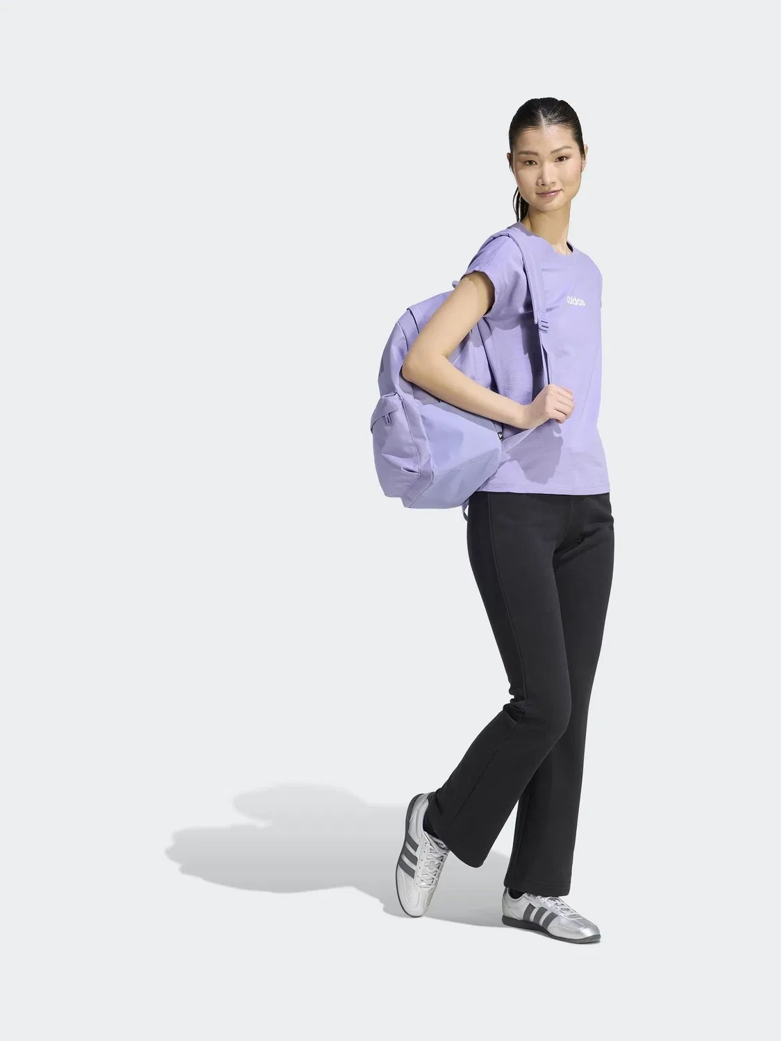 Футболка Essentials Single Jersey adidas, Lilac Purple — фото 3