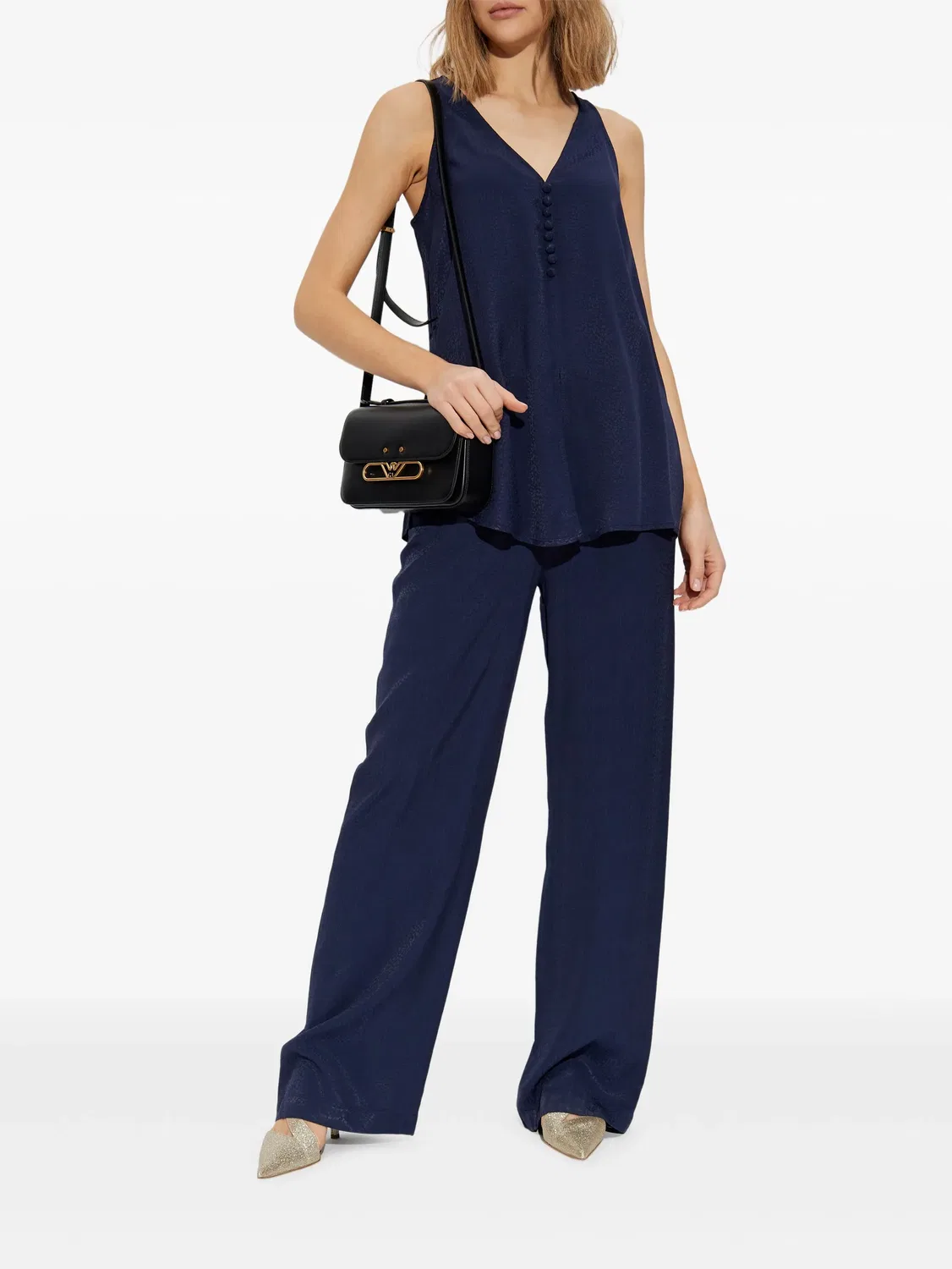 Блузка Armure Emporio Armani, синий — фото 4