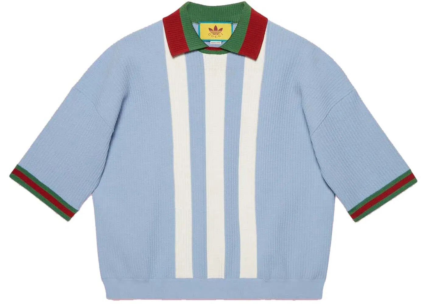 Мужское поло Gucci x Adidas Viscose Polo, Light Blue