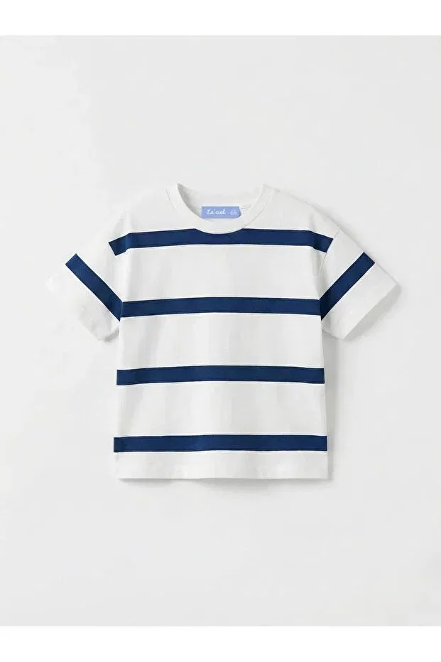 Детская футболка для мальчиков с принтом Nzm Kids, White Blue — фото 3