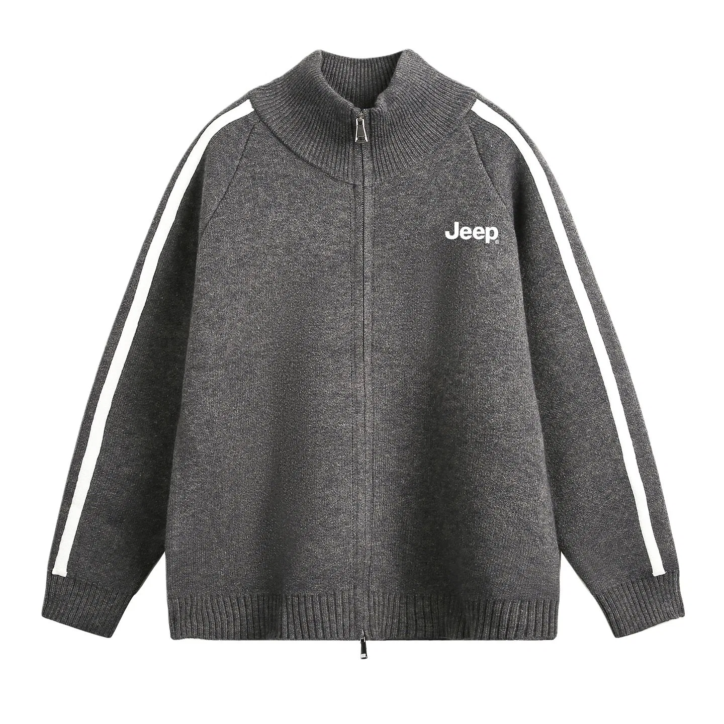 Детский свитер с высоким воротником, утепленный Jeep, Dark Gray