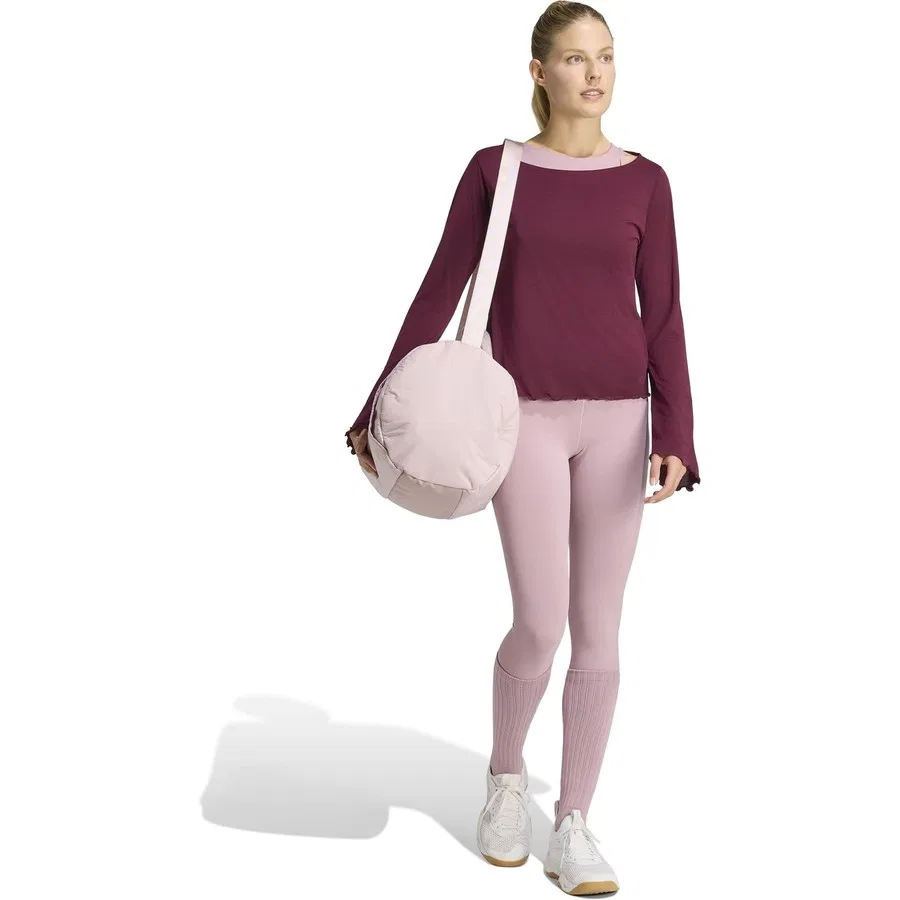 Футболка с длинным рукавом Motion Ls adidas, Maroon — фото 4