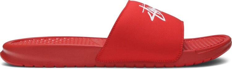 Сандалии Nike Stussy x Benassi 'Habanero Red', красный — фото 2