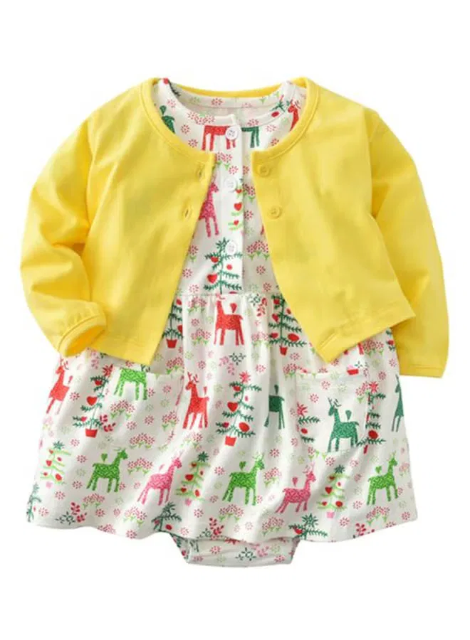 Комплект платьев с кардиганом 2-Piece dress set Sharpdo, мультиколор