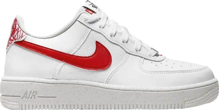 Кроссовки Nike Air Force 1 Crater Next Nature GS 'White Habanero Red', белый — фото 2