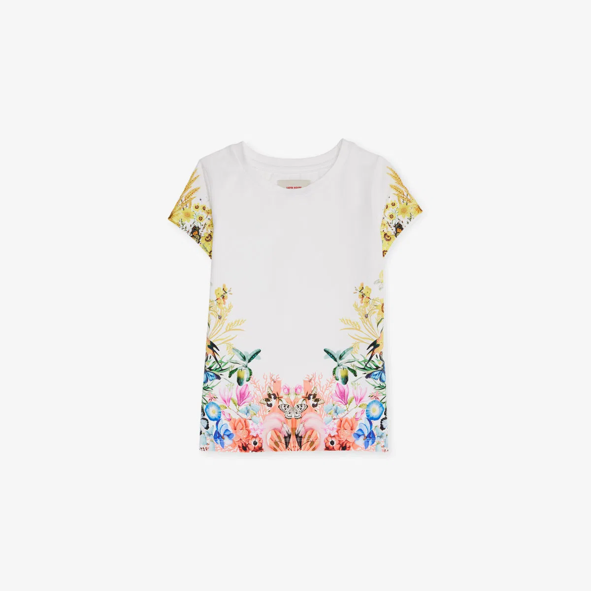 Футболка Lapin House x Mary Katrantzou из хлопкового трикотажа с ботаническим принтом, размер 12 месяцев - 12 лет, мультиколор