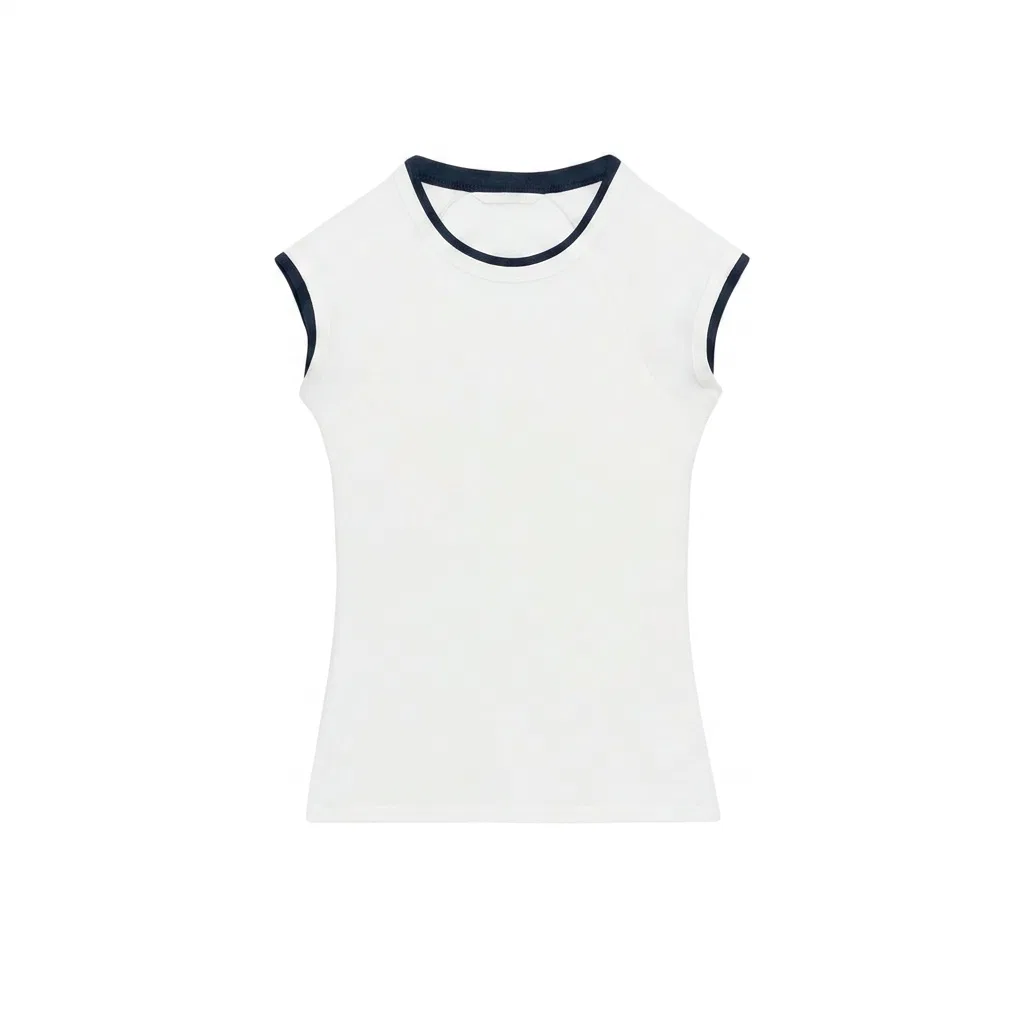 Женская футболка с круглым вырезом Frosted White ZARA, Frosted White
