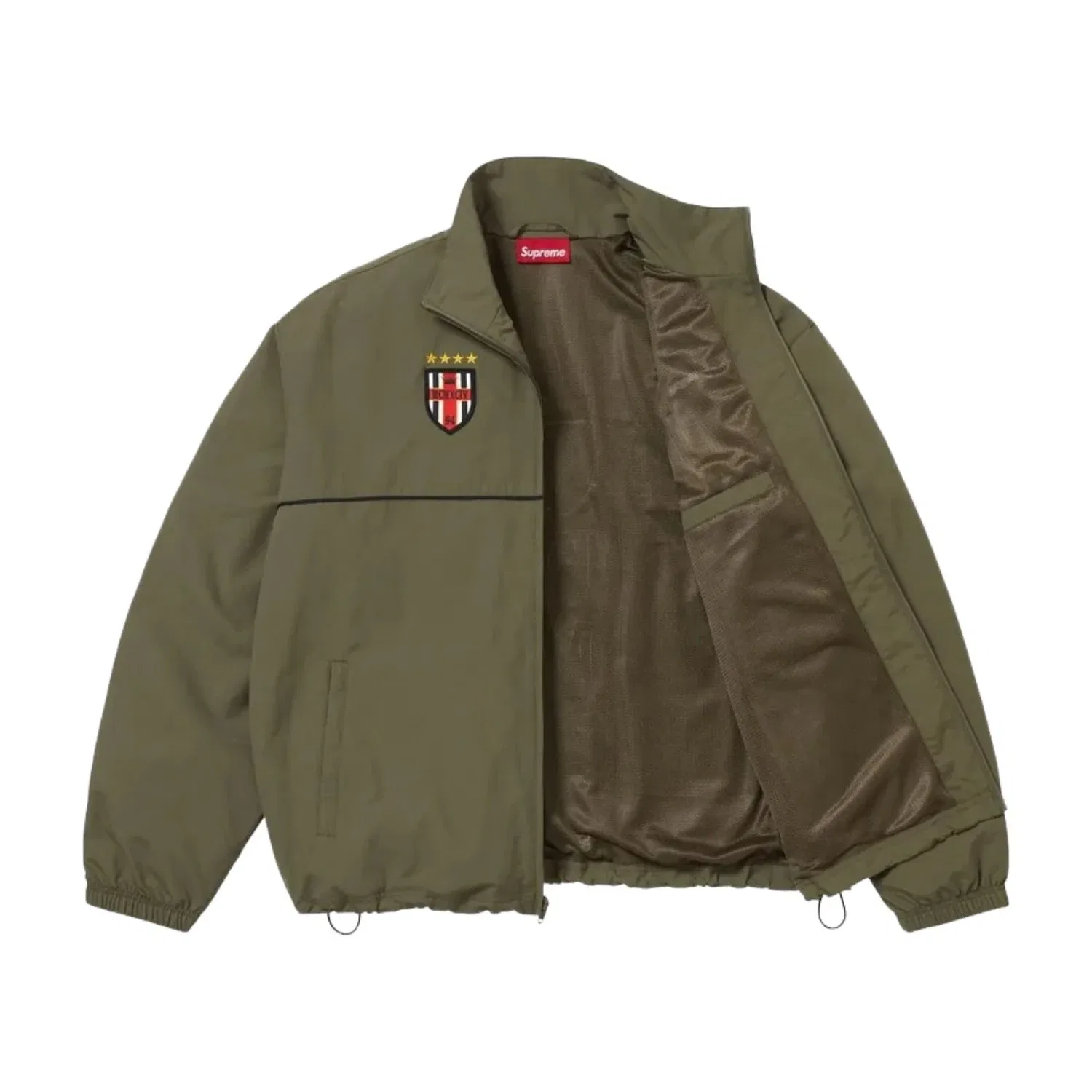 Мужская куртка FW26 Cross Track Jacket 'Olive' Supreme, оливковый — фото 3