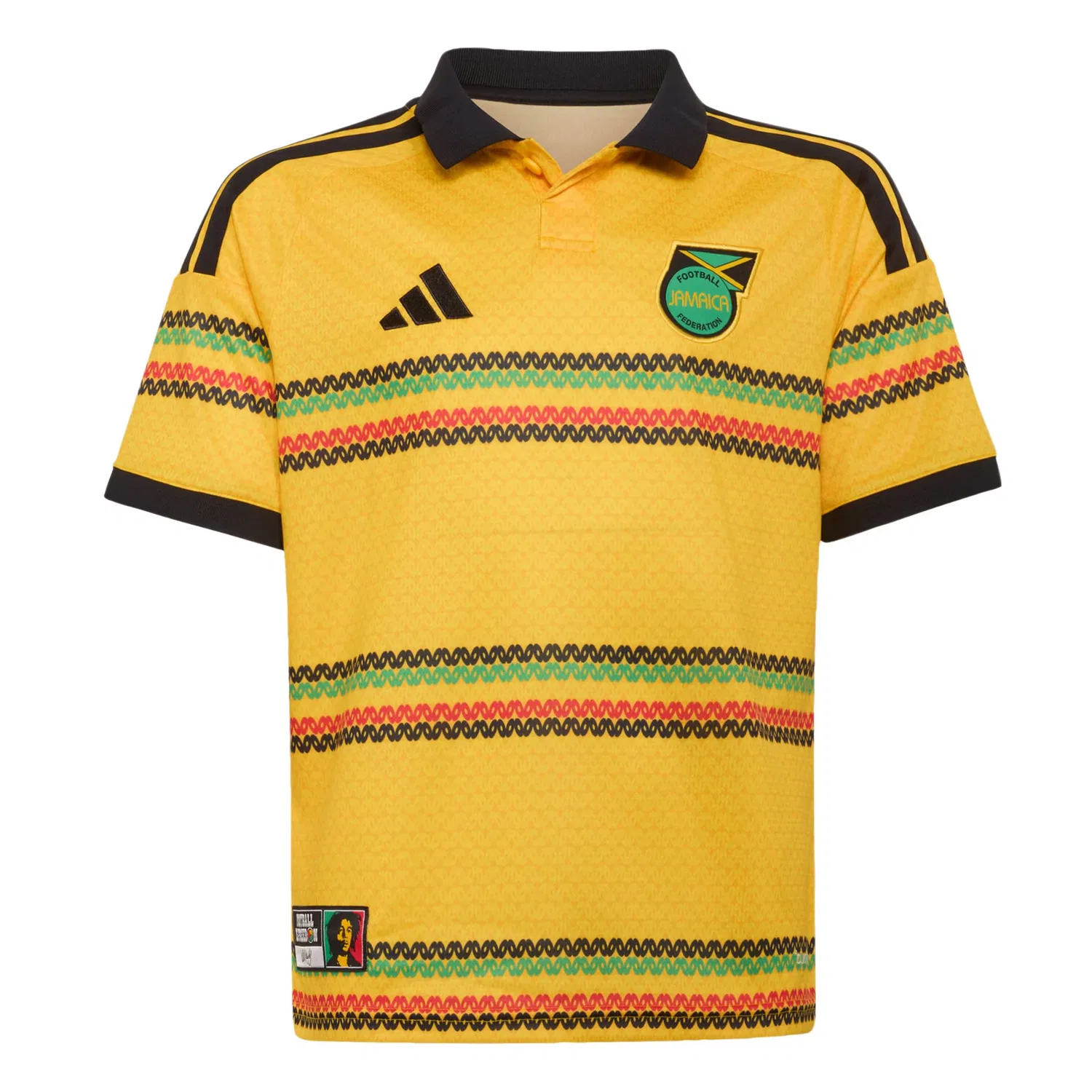 Спортивная футболка Adidas Performance Jamaika 26 x Bob Marley в золотисто-желтом цвете