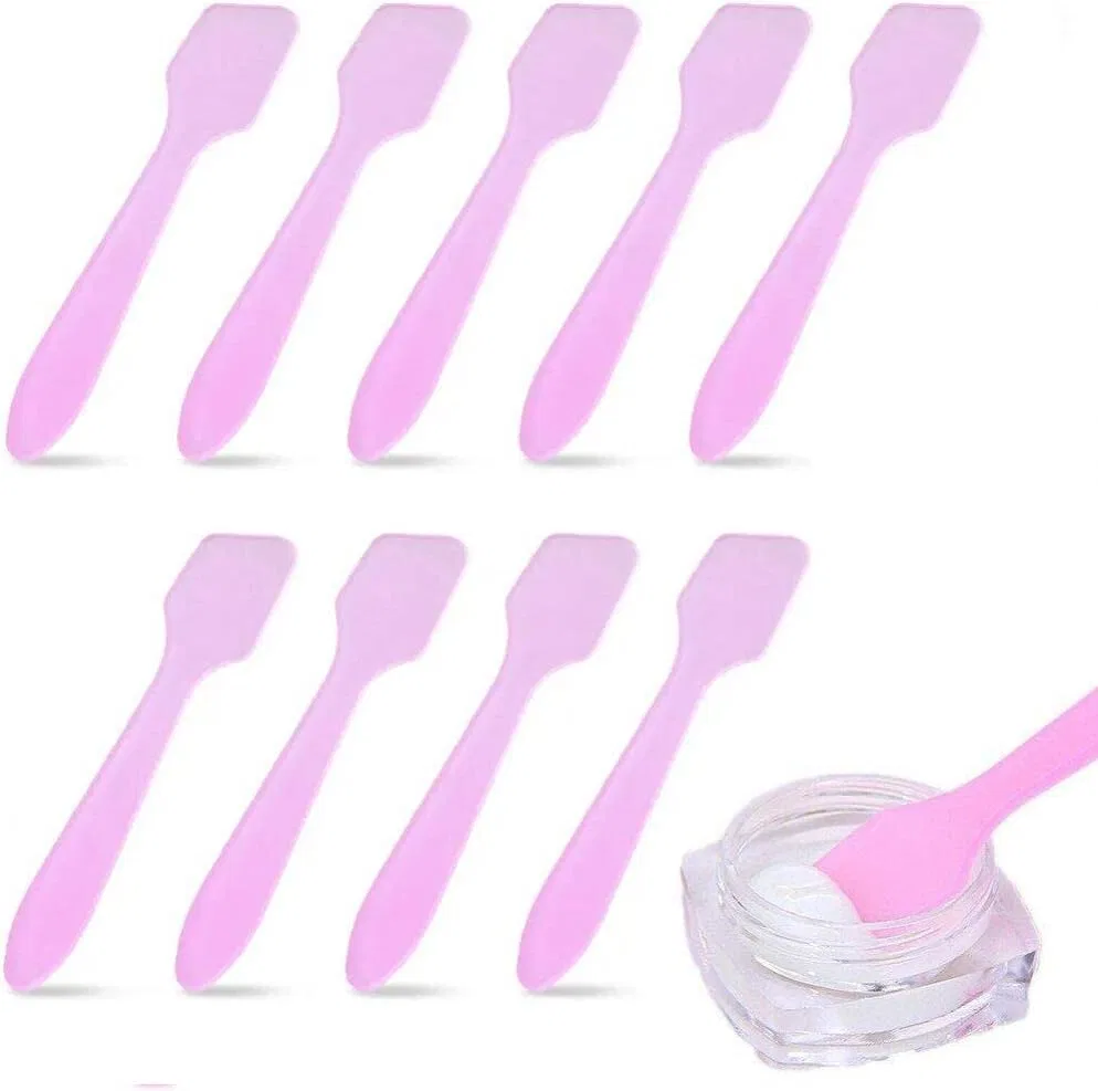 Набор лопаток для крема, пластик, 20 шт, 8.1 см, Pink Wudaizhi