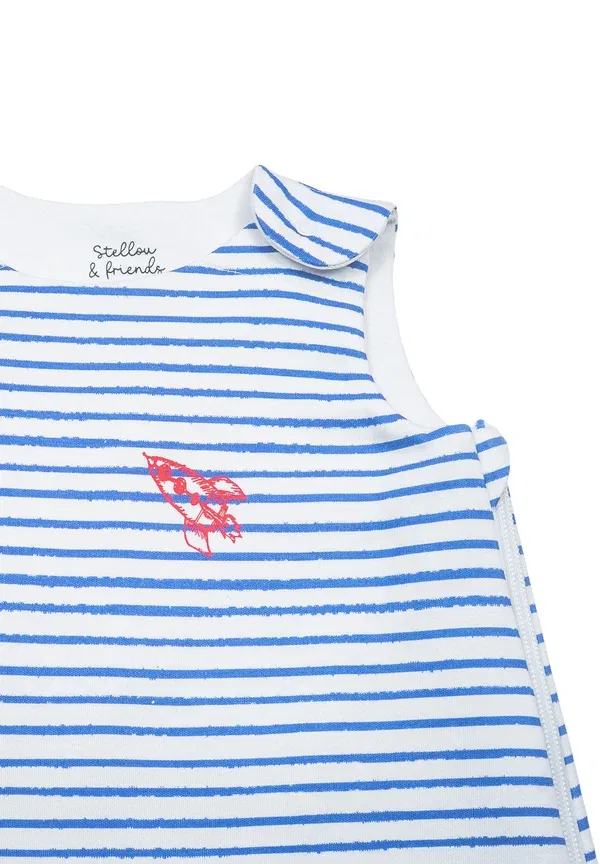 Спальный мешок хлопковый Baby'S sleeping bag Stellou & Friends, stripes and space — фото 3