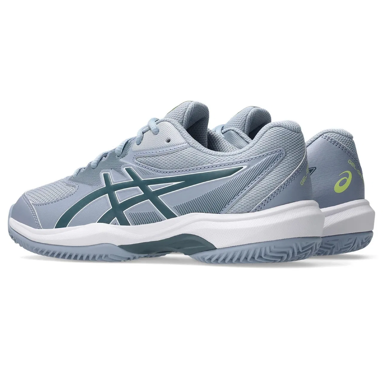 Детские кроссовки для мальчиков и девочек с открытым верхом Gel-Game GS ASICS, Grey Blue Ironclad — фото 2
