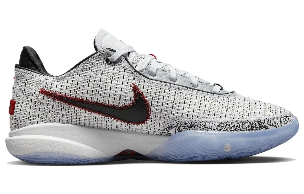Кроссовки Nike LeBron 20, серый/золотой — фото 2