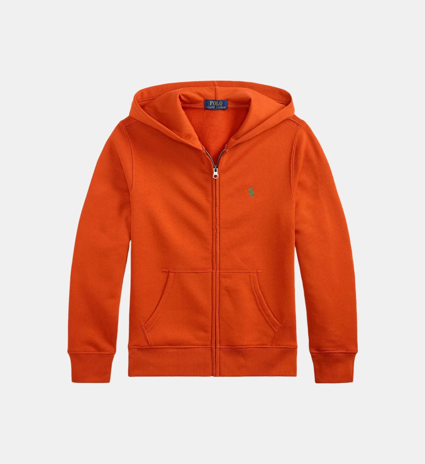 Толстовка на молнии с капюшоном из флиса POLO RALPH LAUREN, оранжевый