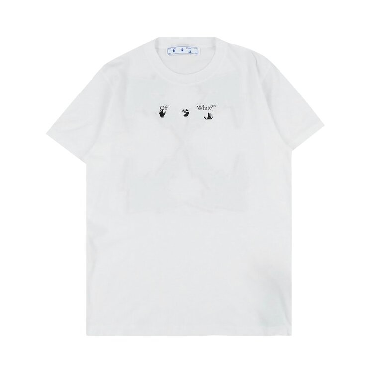 

Футболка Off-White Bolt Arrow Short-Sleeve Slim Tee 'White/Green', белый