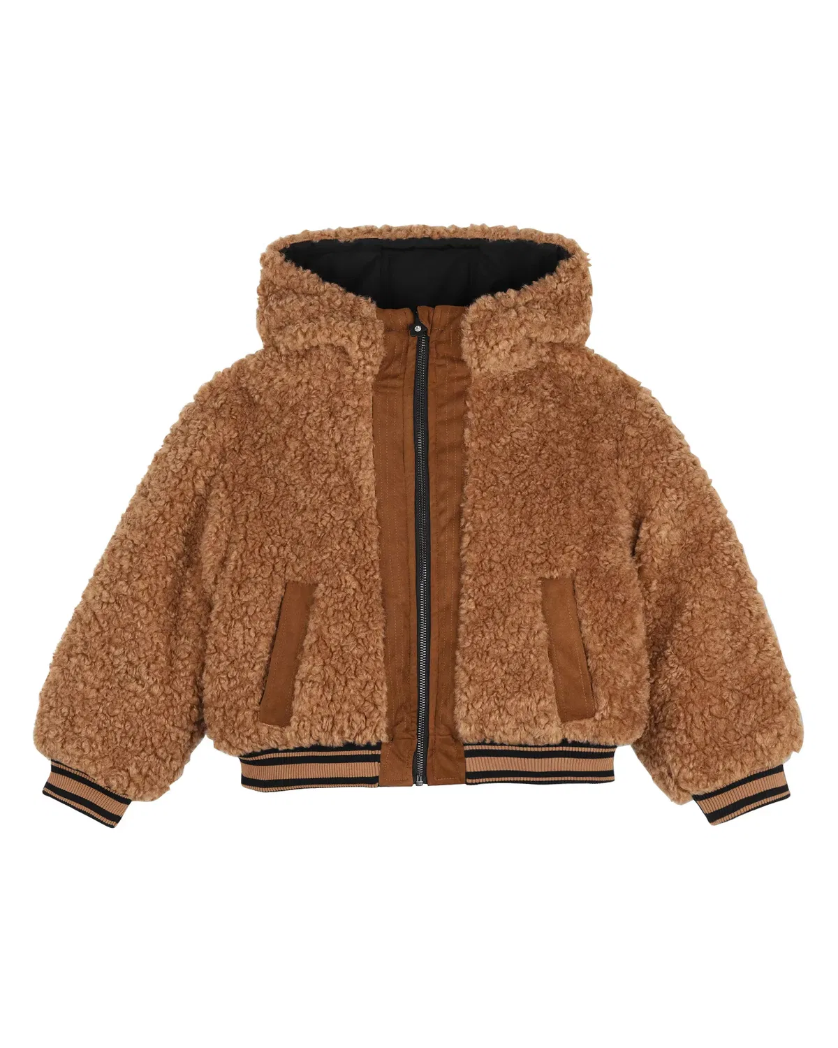 Детское пальто для девочек двустороннее Marc Jacobs, Маррон Кларо — фото 2