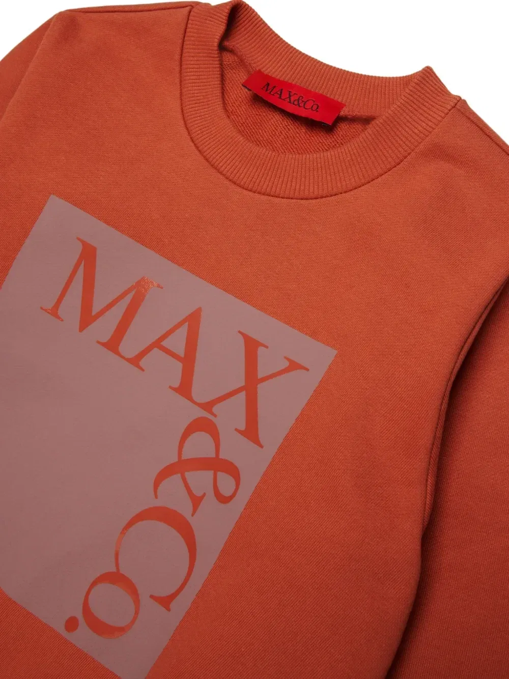 Свитер с логотипом Max&Co. Kids, оранжевый — фото 3